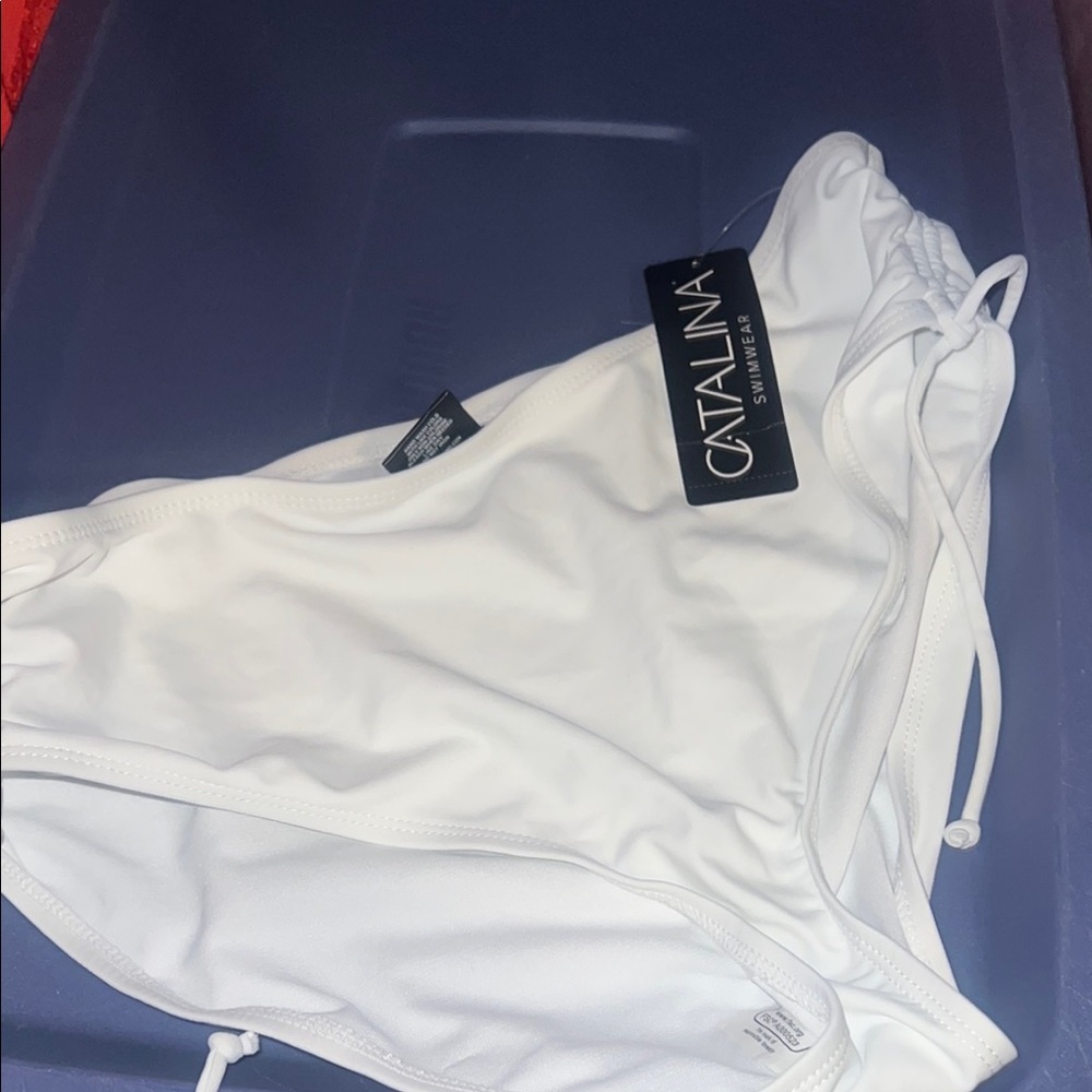 NWT Catalina White Bikini Bottom XL - Picture 3 of 6